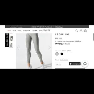 Blanqi Sportsupport hipster contour leggings.